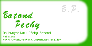 botond pechy business card