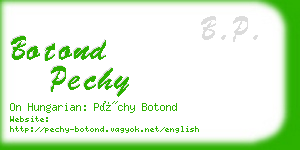 botond pechy business card
